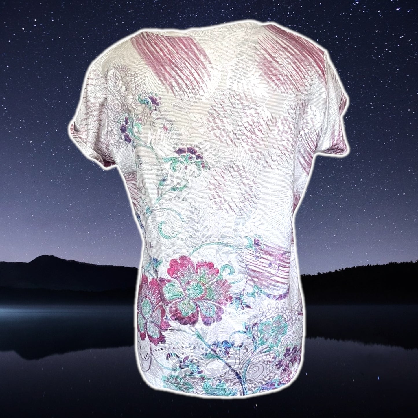 Dragonfly Bedazzled Cotton T-Shirt - Size L
