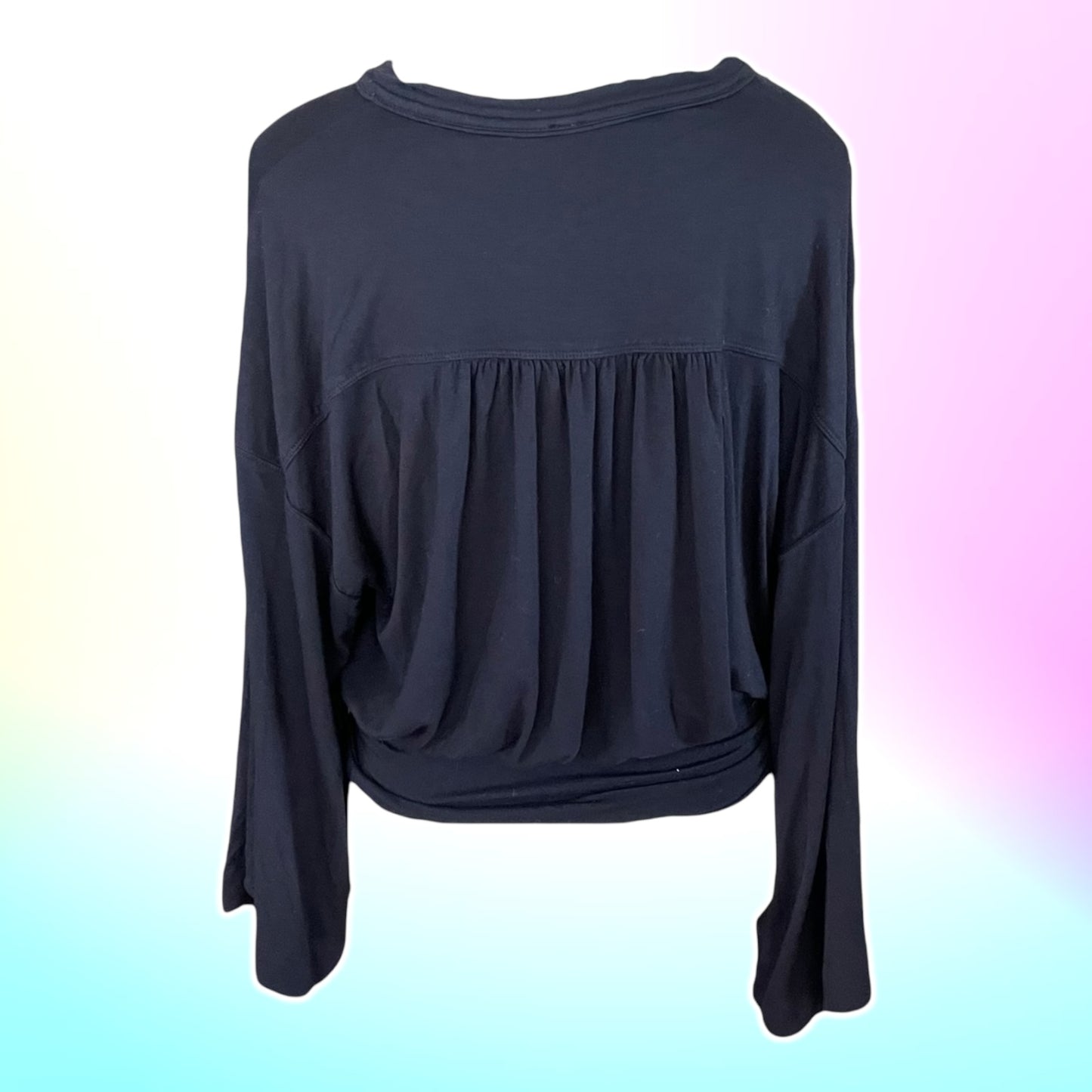 Black Free People Wrap Top - Size M