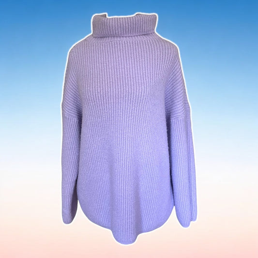 Lilac Turtleneck Sweater - Size L