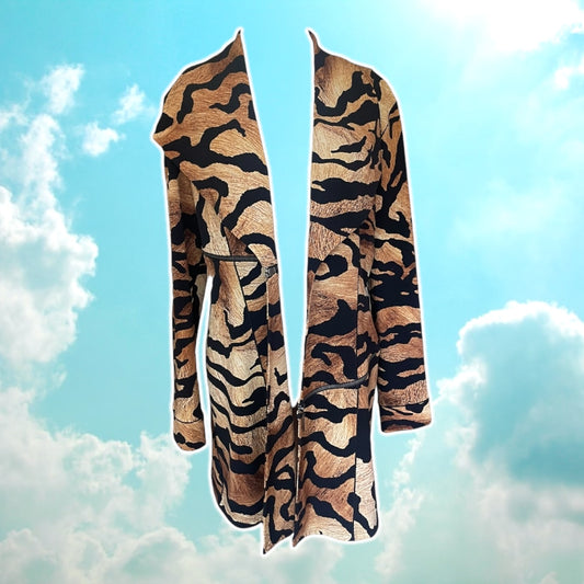 Eva Varro Tiger Stripe Barcelona Jacket - Size XL